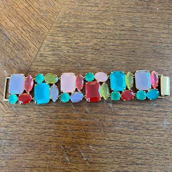 Kate Spade multicolor crystal link bracelet - Picture 3 of 4